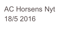 AC Horsens Nyt 18/5 2016