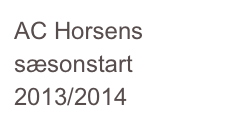 AC Horsens sæsonstart 2013/2014